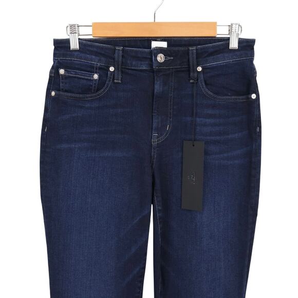 NWT Edwin Lark Mid-Rise Ankle Stretch Raw Hem Denim Jean Inked Blue Size 29 - Picture 3 of 7